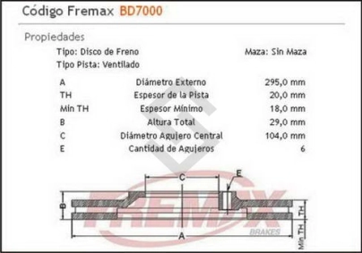 IM DISCO FRENO DEL. (V) NISSAN PATROL 2.8 / 3.3 DIESEL Y TURBO DIESEL