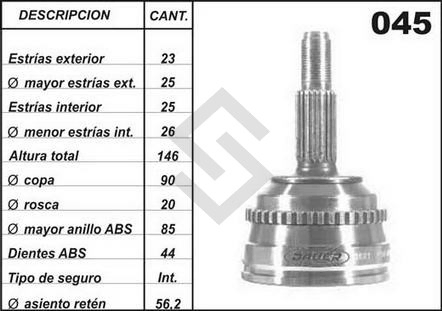 RT JTA.HOMOC. SCENIC - C/ABS - C/KIT - 25 ESTRIAS INTERIOR