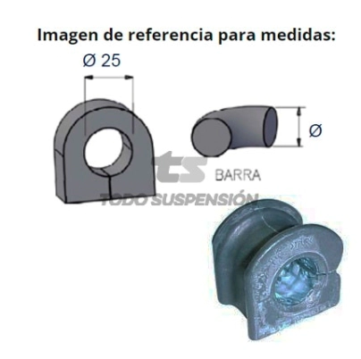 FD BUJE BARRA ESTAB. RANGER 24.8MM C/GRASA