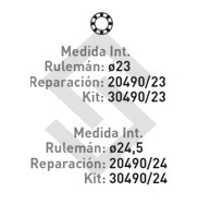 FT FUELLE S/EJE UNO/ DUNA - .../93 - L/CAJA - P/BRIDA - C/ABRAZADERA - C/RUL. 24.5 MM