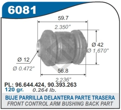 CH BUJE PARRILLA DEL. PARTE DEL. - VECTRA 94/96 - ASTRA 95/96