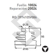 IM FUELLE S/EJE NISSAN FRONTIER  L/CAJA - AMBOS LADOS  (C/G/A)