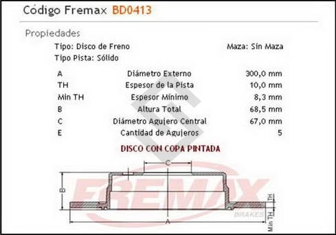 IM DISCO FRENO TRAS. (S) M.BENZ CLASE E  (W211)  02/...