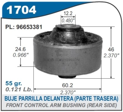 CH BUJE PARRILLA DEL. PARTE TRAS.  AVEO