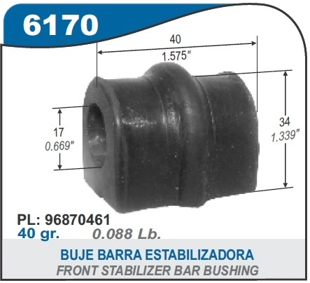 CH BUJE BARRA ESTABIL.  AVEO