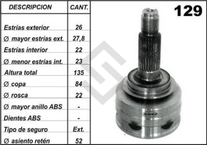 IM JTA.HOMOC. HONDA FIT 04/08 - CITY/CIVIC 07/11  (26 - 22) SEG M