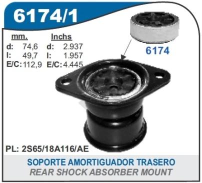 FD CAZOLETA TRAS. ECOSPORT / FIESTA 03/... (EX CP6174)