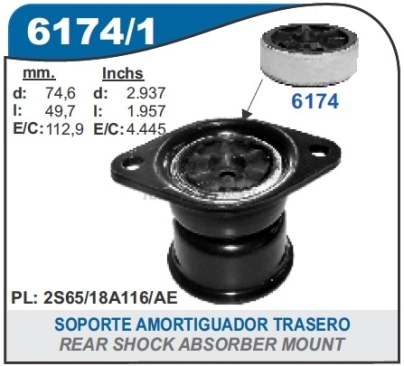 FD CAZOLETA TRAS. ECOSPORT / FIESTA 03/... (EX CP6174)
