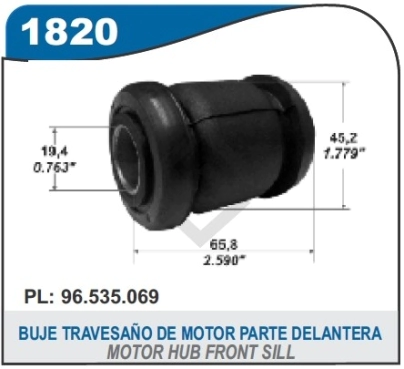 CH BUJE CUADRO MOTOR AVEO / AVEO G3 - PARTE DEL.