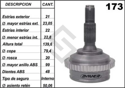 PG JTA.HOMOC. P.206 / 106 / C3 C/ABS 48 DTES (21 - 34)