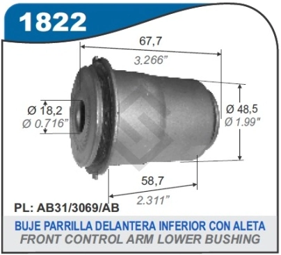 FD BUJE PARRILLA INF. DEL. RANGER 12/... - C/ALETA