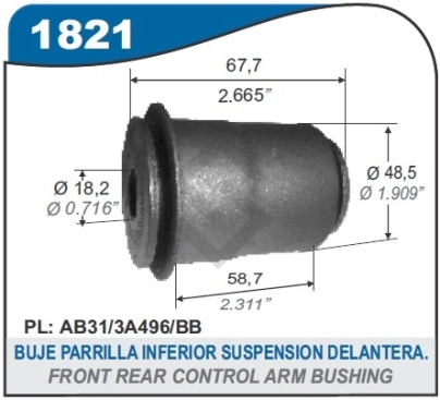 FD BUJE PARRILLA INF. DEL. RANGER 12/...