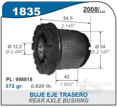 PG BUJE EJE TRAS. PARTNER/BERLINGO 08/...