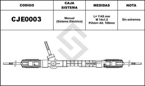 CH CAJA DIRECCION CORSA II - ASIST ELECTRICA
