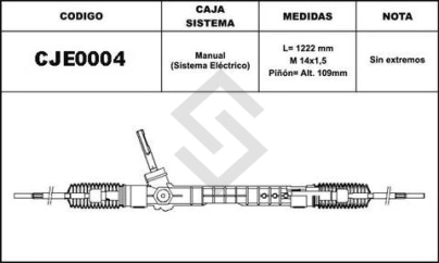 CH CAJA DIRECCION MERIVA 1.6 TD 08/... - ASIST ELECTRICA (09031)