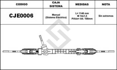 CH CAJA DIRECCION CORSA II 02/11 - ASIST. ELECTRICA