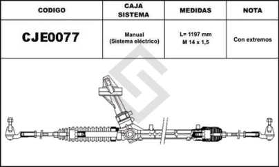 VW CAJA DIRECCION UP/SURAN/FOX 14/... - ASIST. ELECTRICA (09028)