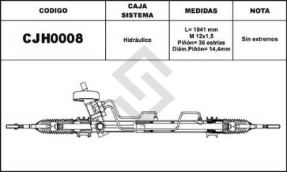 CH CAJA DIRECCION AVEO / DAEWOO KALOS - HIDRAULICA