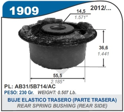 FD BUJE ELASTICO RANGER 12/16 - PTE. DEL