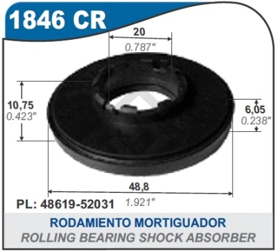 IM CRAPODINA AMORT. DEL.TOYOTA ETIOS 12/...