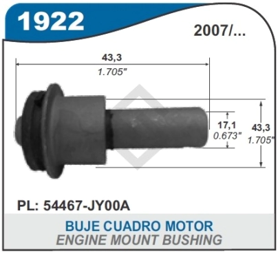 RT BUJE CUADRO MOTOR KOLEOS / NISSAN X-TRAIL