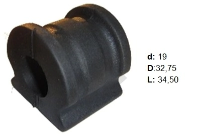 VW BUJE BARRA ESTAB. DEL.  FOX / SURAN / GOL TREND / VOYAGE (GOMA 19MM)